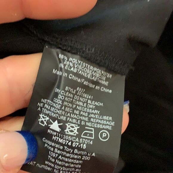 Nwot Tory Burch classic black trousers sz 4 - Picture 7 of 7